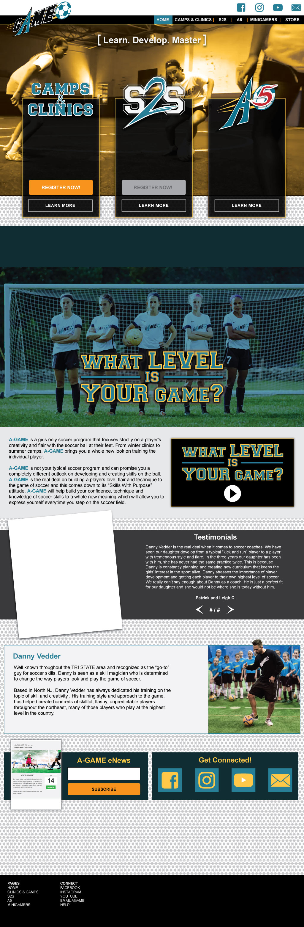 A-Game Soccer Agame Website