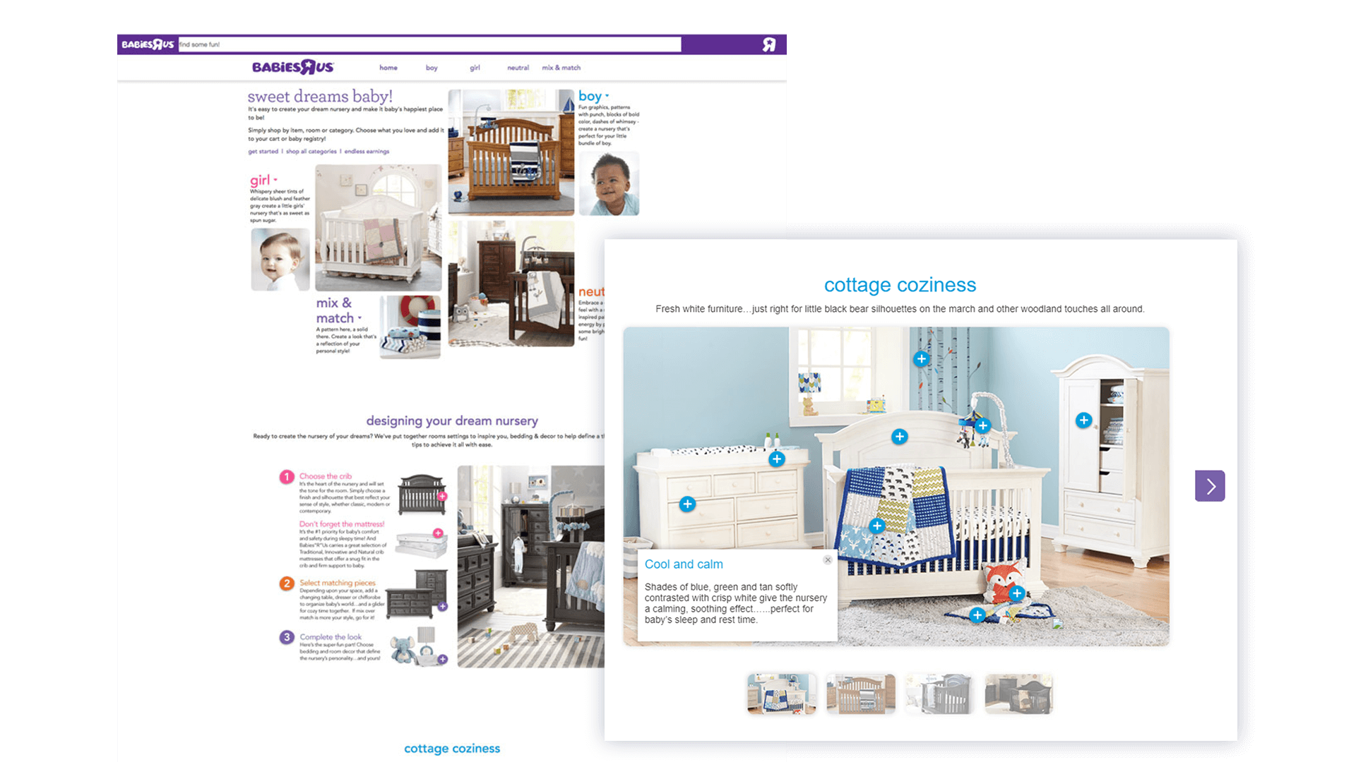 Babies"R"Us Sweet Dreams sleep system UX showcase