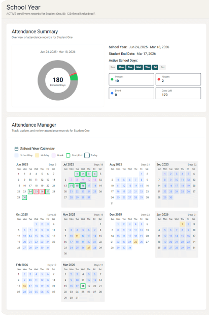 Eduscena Attendance Tracking